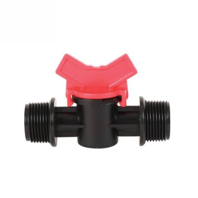 Plastic 1/2'' Male Thread Ball Mini Valve For Pe Pipes