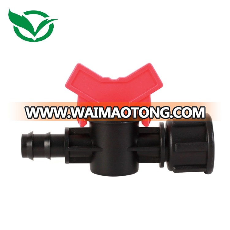 Female Male Thread End Barb Ball Mini Valve Irrigation